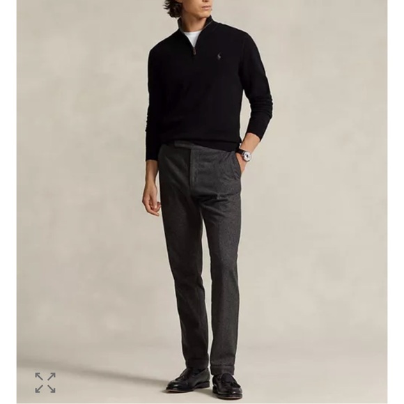 Polo by Ralph Lauren Men’s Classic Black Quarter Zip Sweater (NWT)